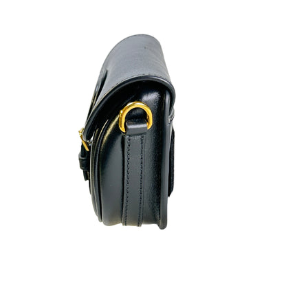 Used DIOR Leather Bobby Shoulder Bag Black
