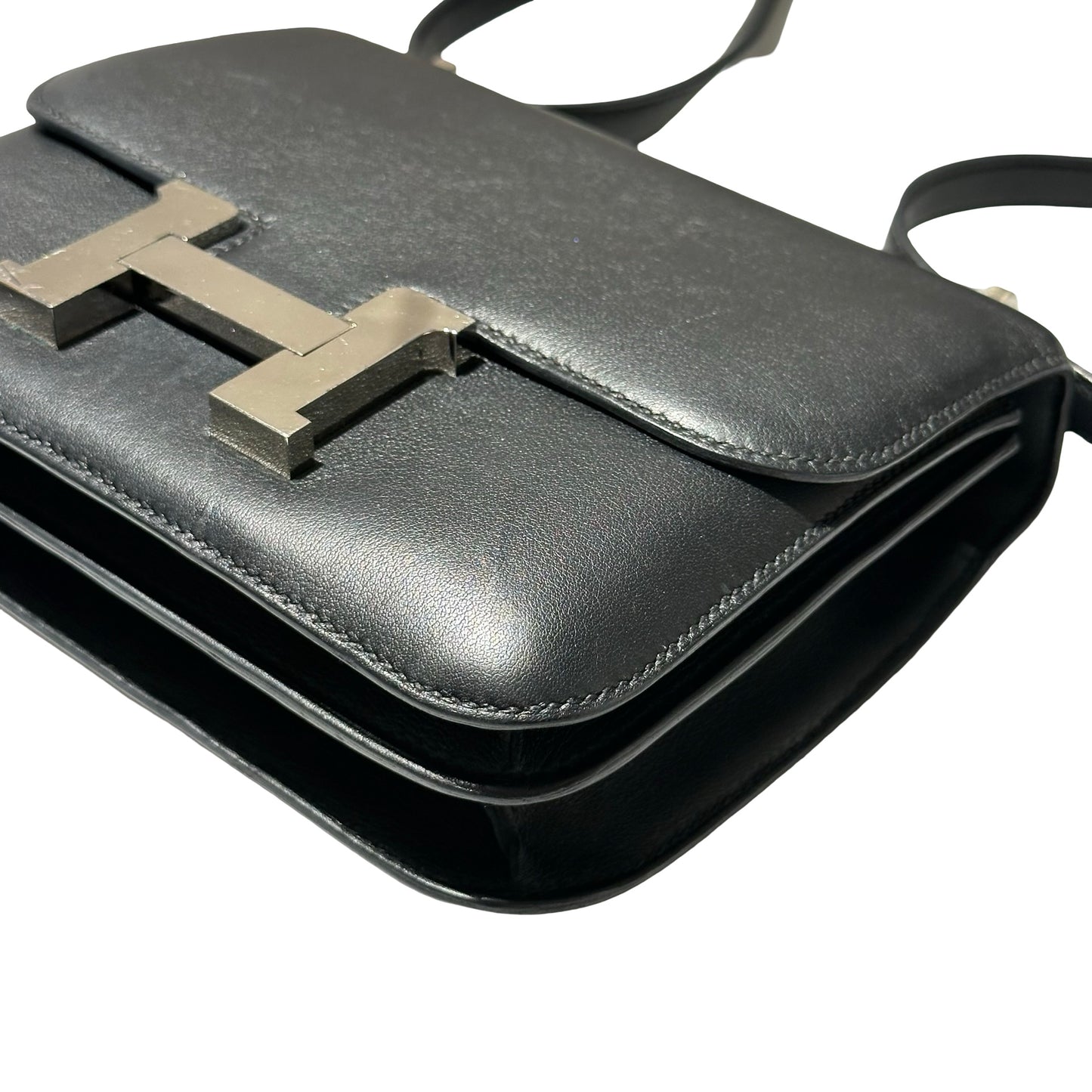 Used HERMÈS Mini Constance Cross Body Bag Black PHW