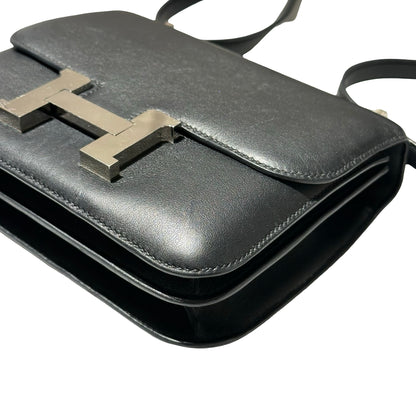 Used HERMÈS Mini Constance Cross Body Bag Black PHW