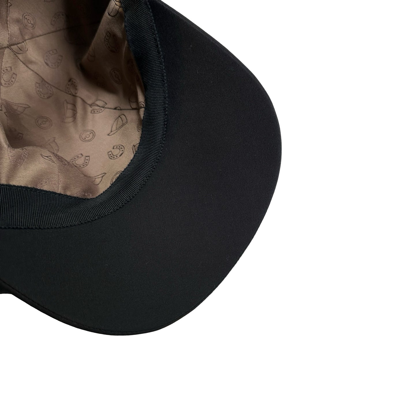 Used HERMES Hat Hat Black Gold
