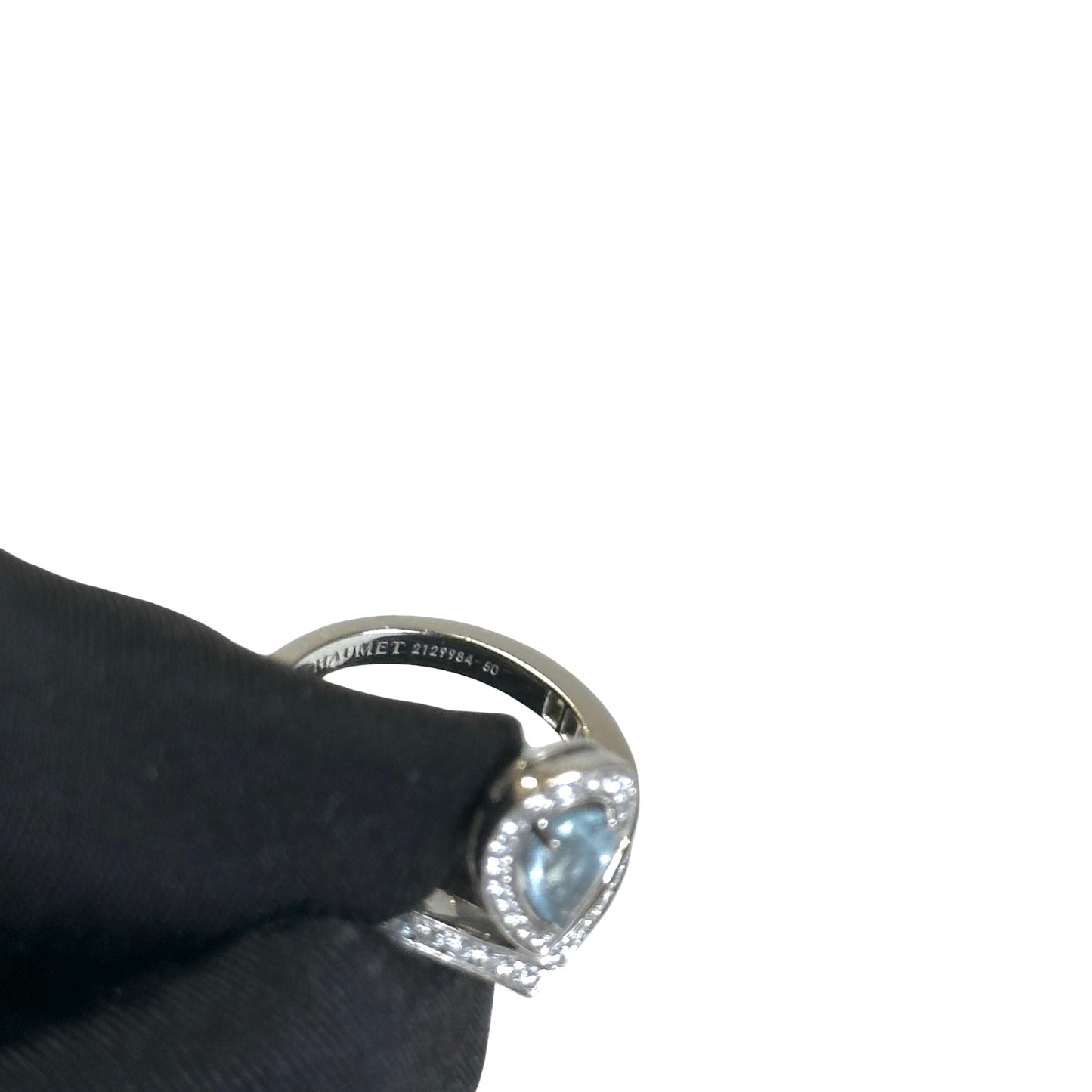 Used CHAUMET AU750 Ring Ring Silver Blue