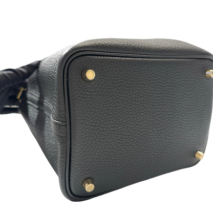 Unused HERMÈS Picotin 18 Handbag Black GHW