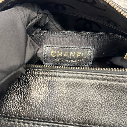 Used CHANEL Vintage Hobo Hobo Bag Black GHW