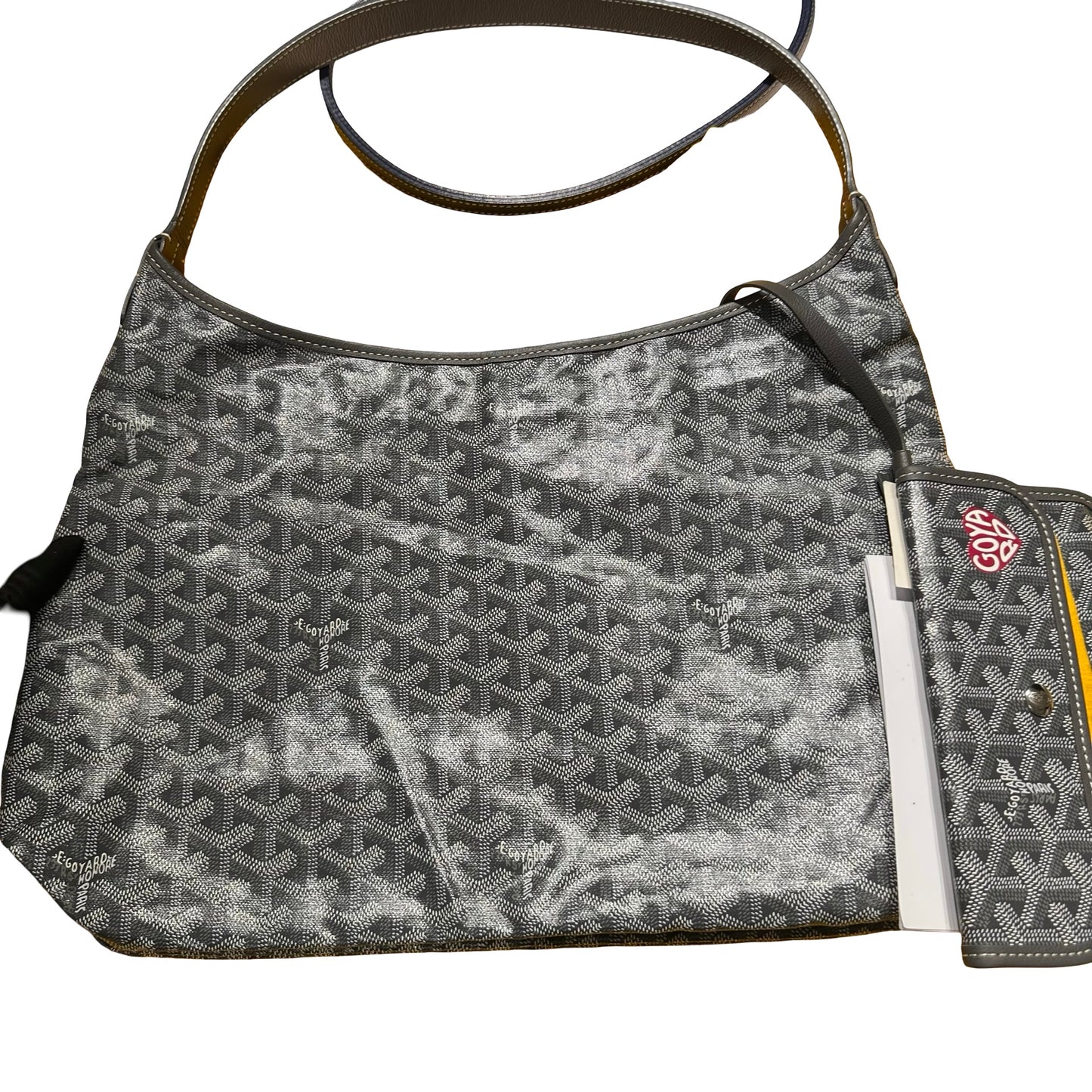 Used GOYARD Goyardine Canvas Hobo Hobo Bag Grey
