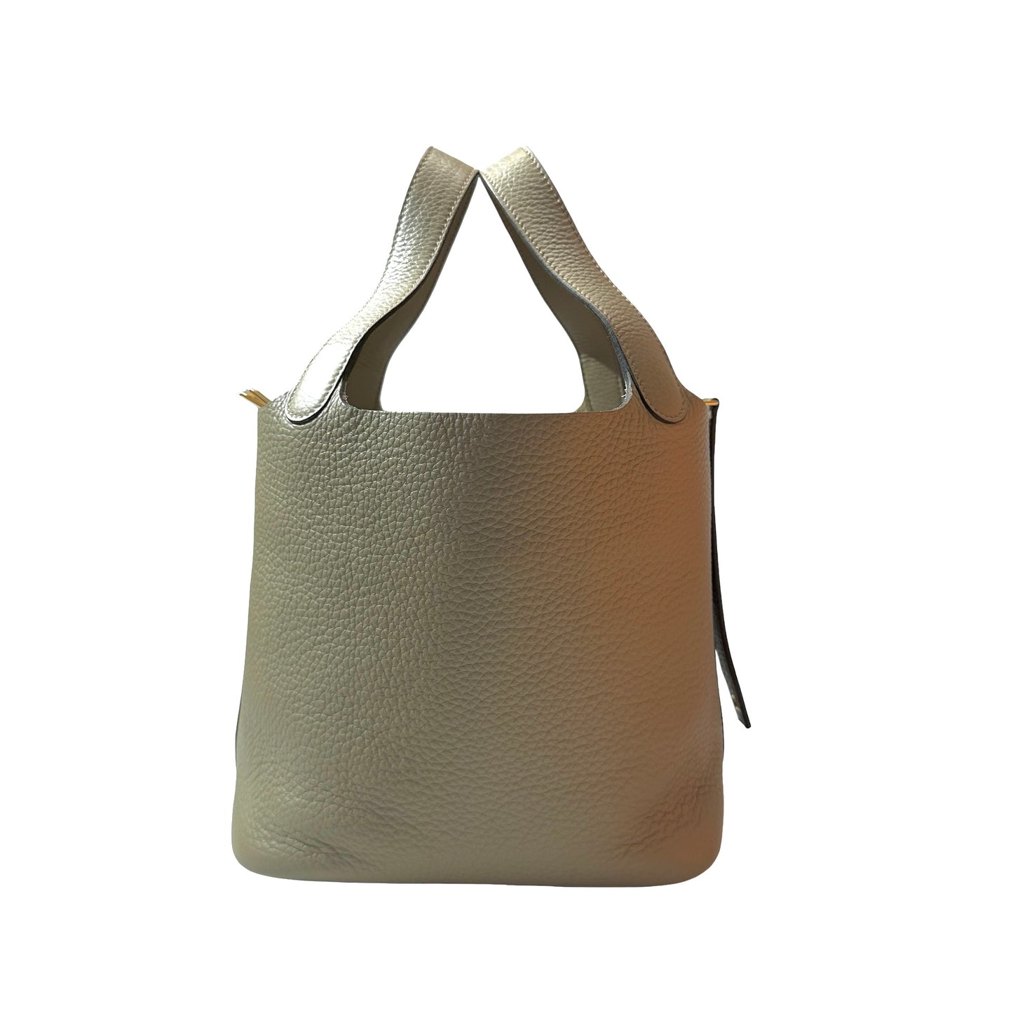 Used HERMÈS TC Picotin 22 Handbag Beige GHW