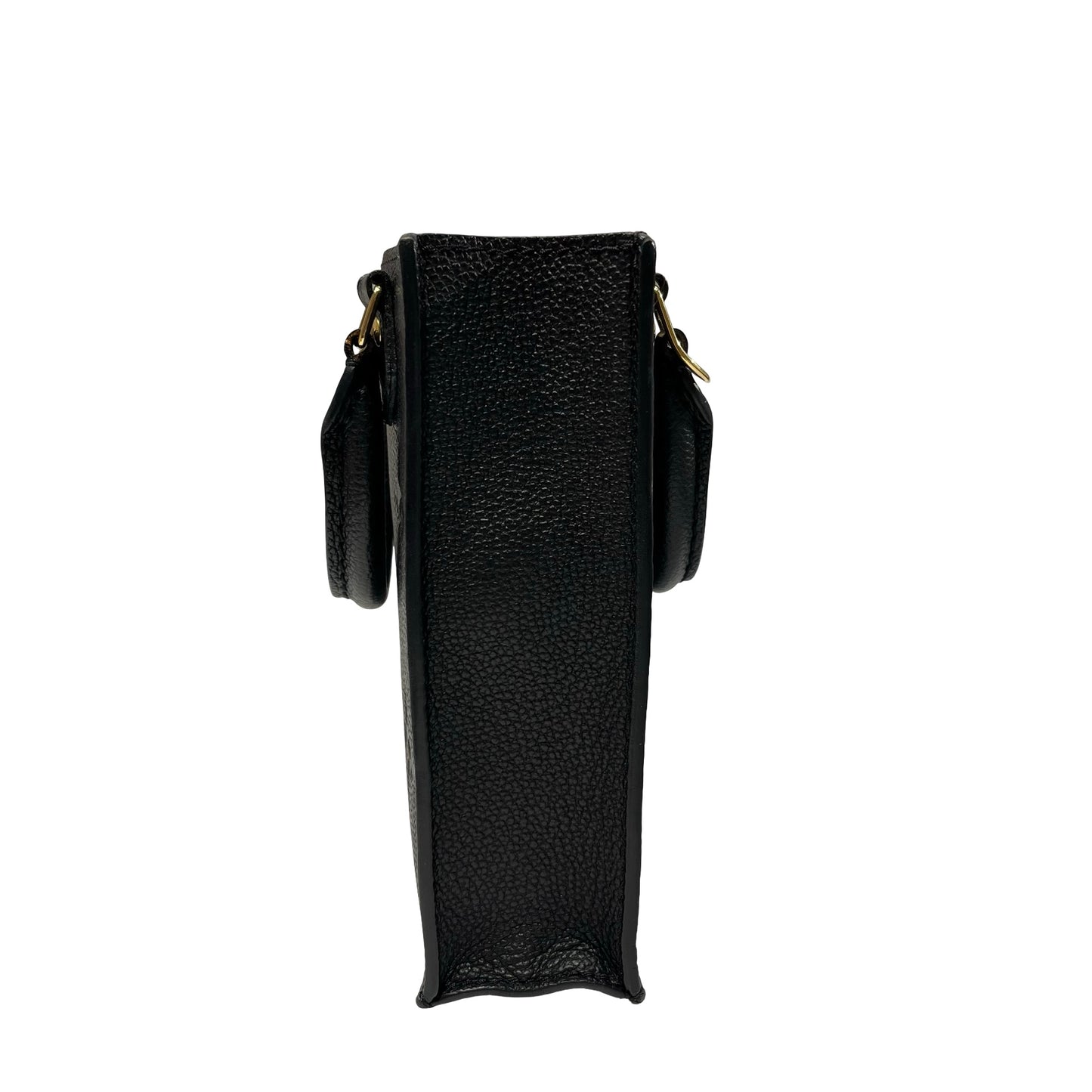 Used LOUIS VUITTON Monogram SAC PLAT Cross Body Bag Black GHW