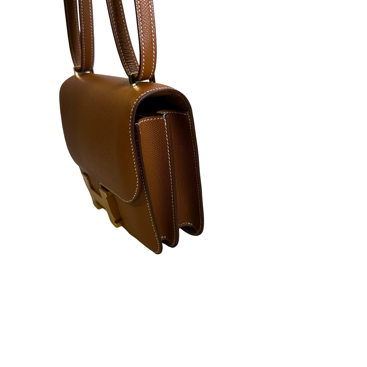 Used HERMES Epsom Constance Mini Shoulder Bag 37 Gold GHW