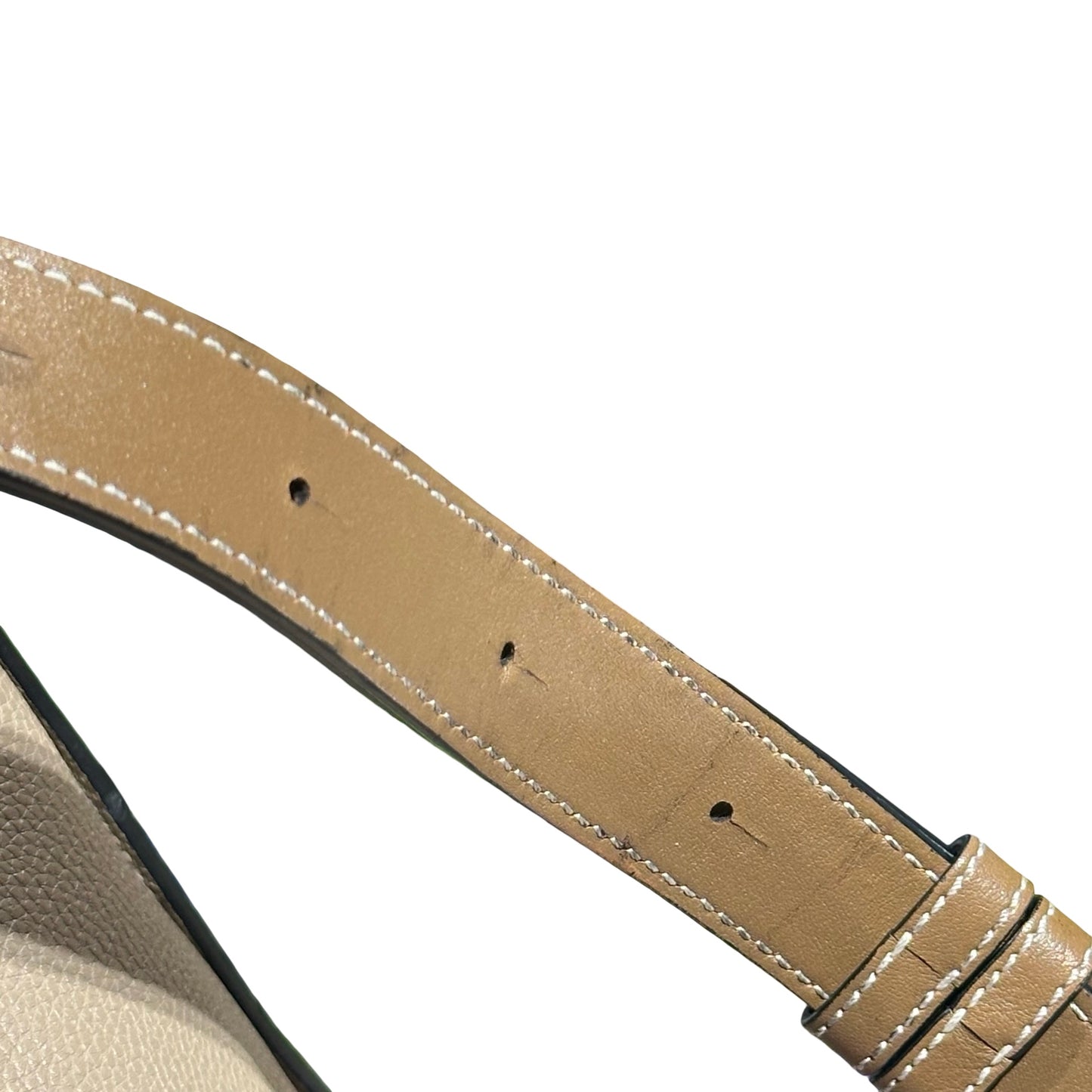Used LOEWE Hammock Small Two Way Shoulder Bag Beige