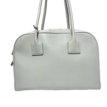 Used BURBERRY Tote Bag Grey GHW