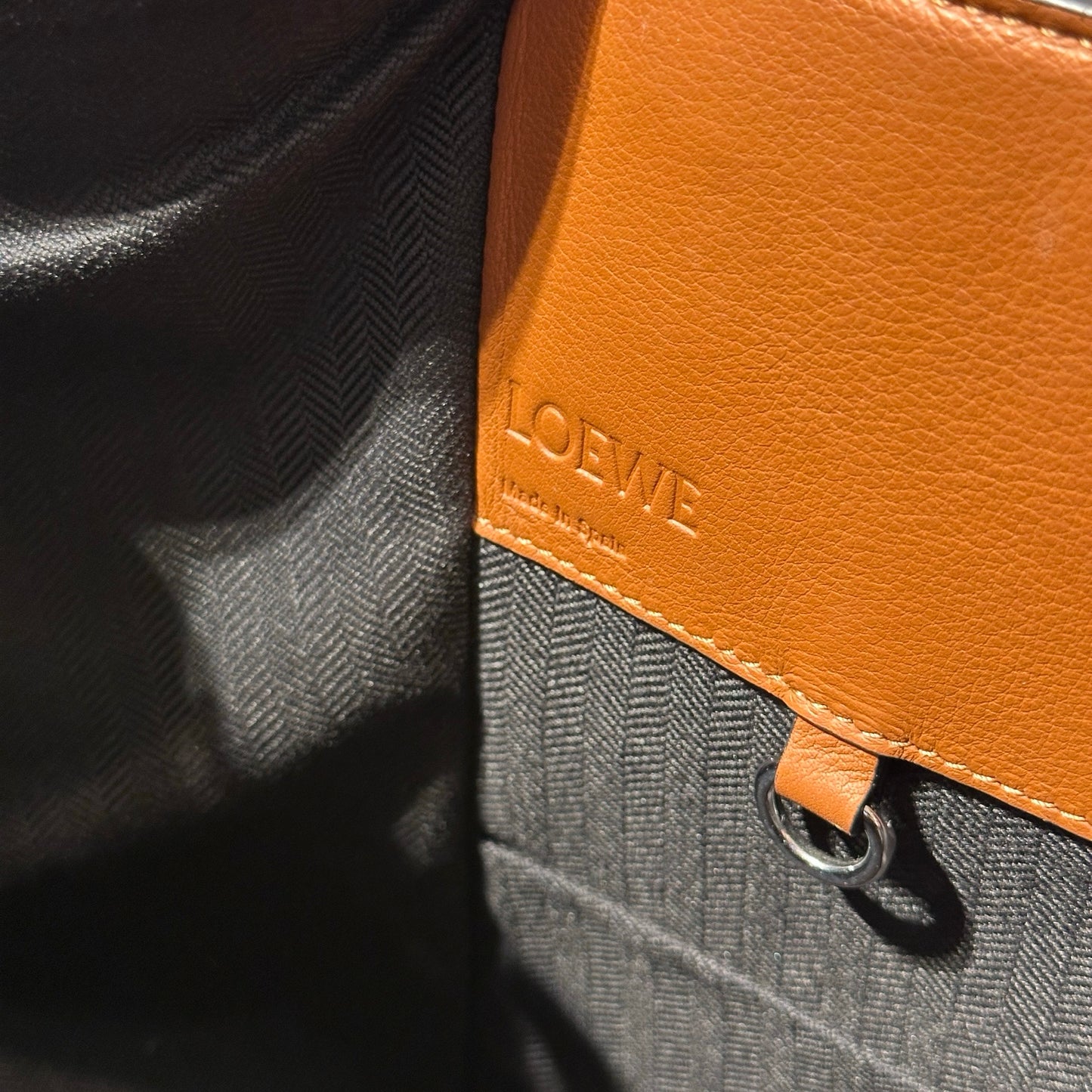 Used LOEWE Calfskin Leather Hammock small Cross Body Bag