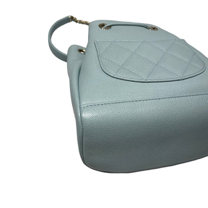 Used CHANEL Cross Body Bag Blue GHW