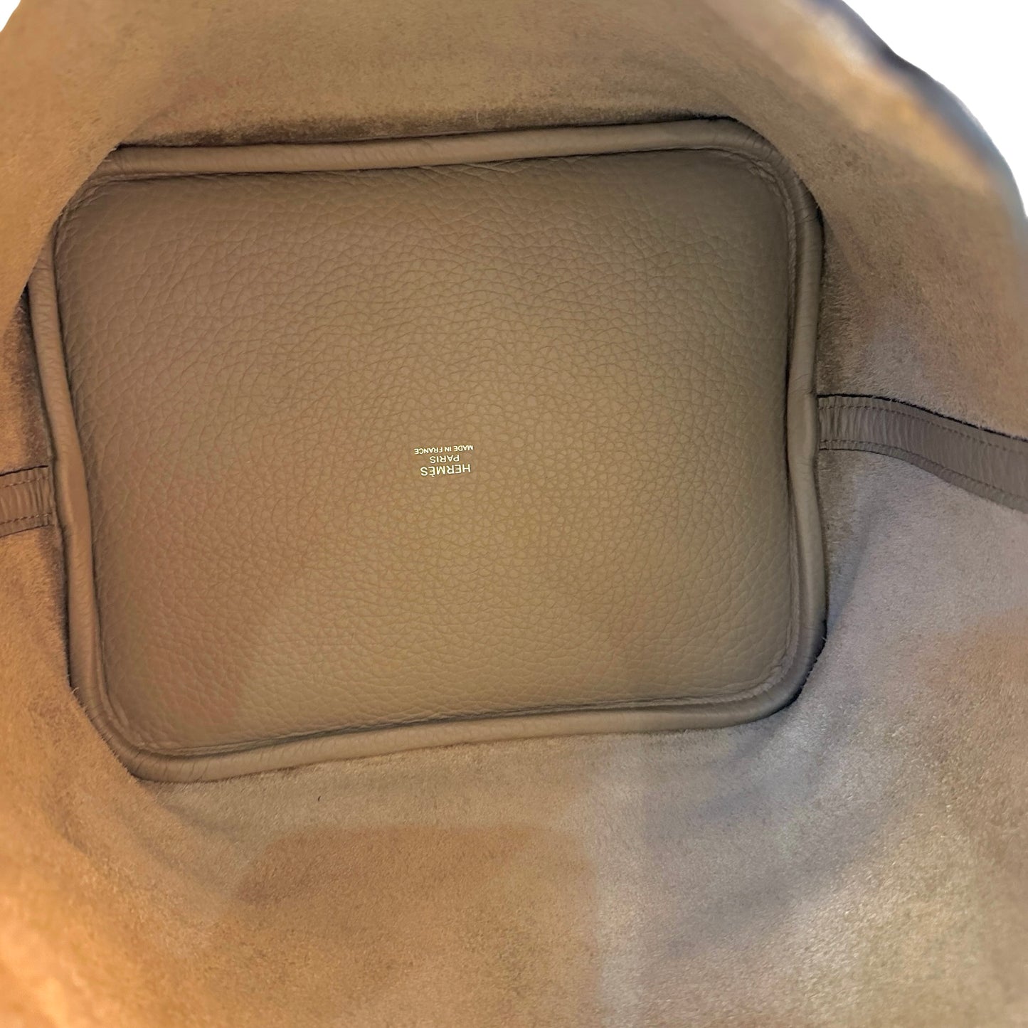 Used HERMÈS TC Picotin 22 Handbag Beige GHW