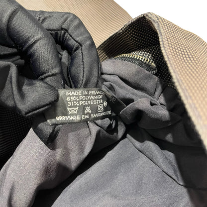 Used HERMES Canvas Herline Tote Tote Bag Grey