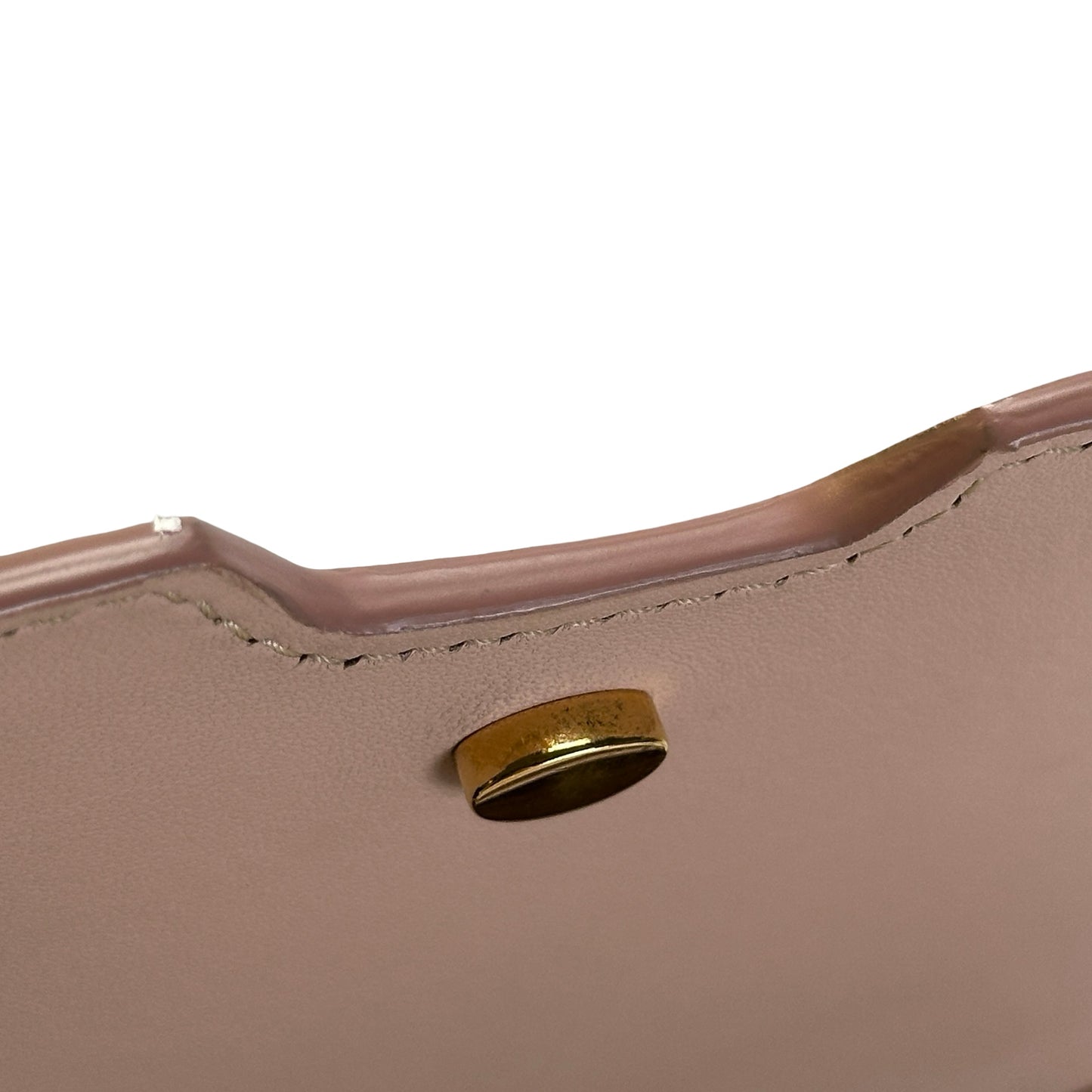 Used BURBERRY Calfskin TB Bag Shoulder Bag Beige