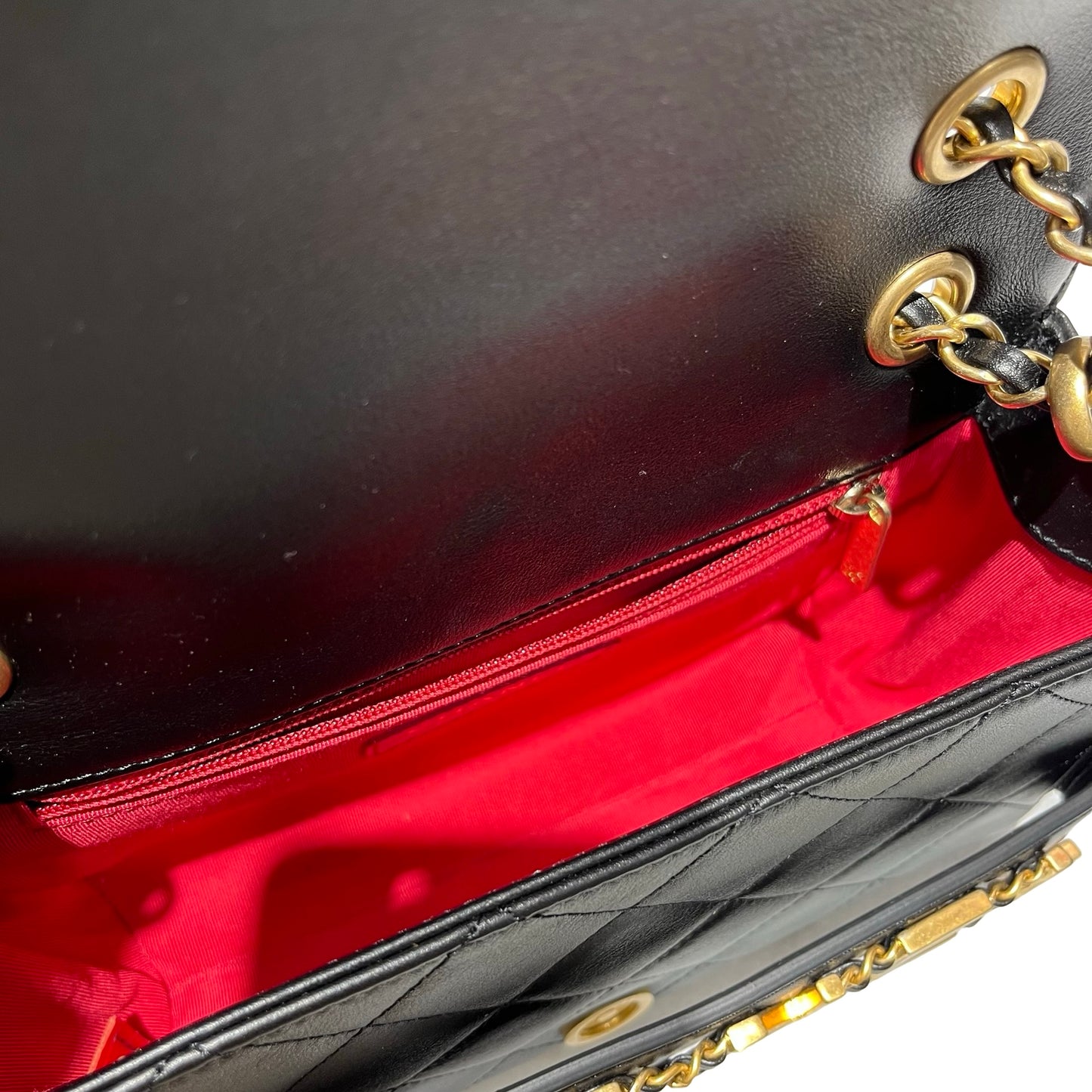 Used CHANEL Cross Body Bag Black GHW