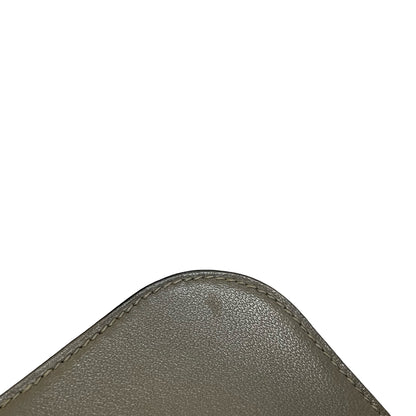 HERMES Epsom Mini Constance Shoulder Bag Grey GHW
