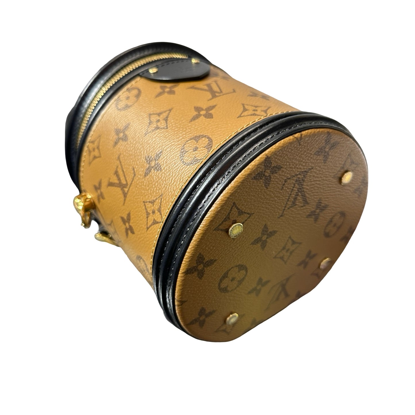 Used LOUIS VUITTON Monogram Cannes Monogram Reverse Cross Body Bag Brown GHW
