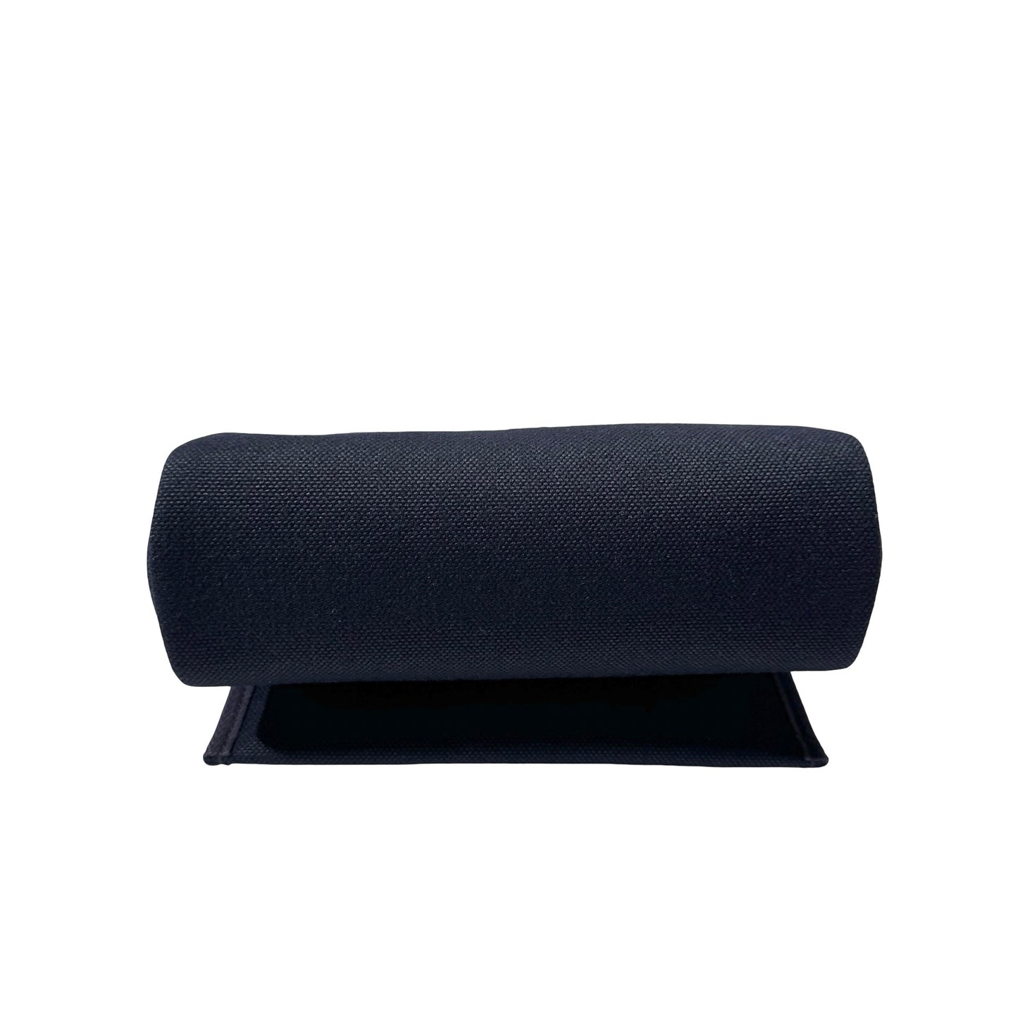Used HERMÈS Canvas Mini Herbag Cross Body Bag Black PHW