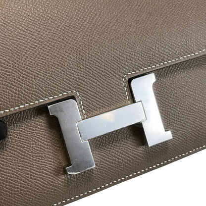 Brand New HERMES Epsom Constance Shoulder Bag Etoupe