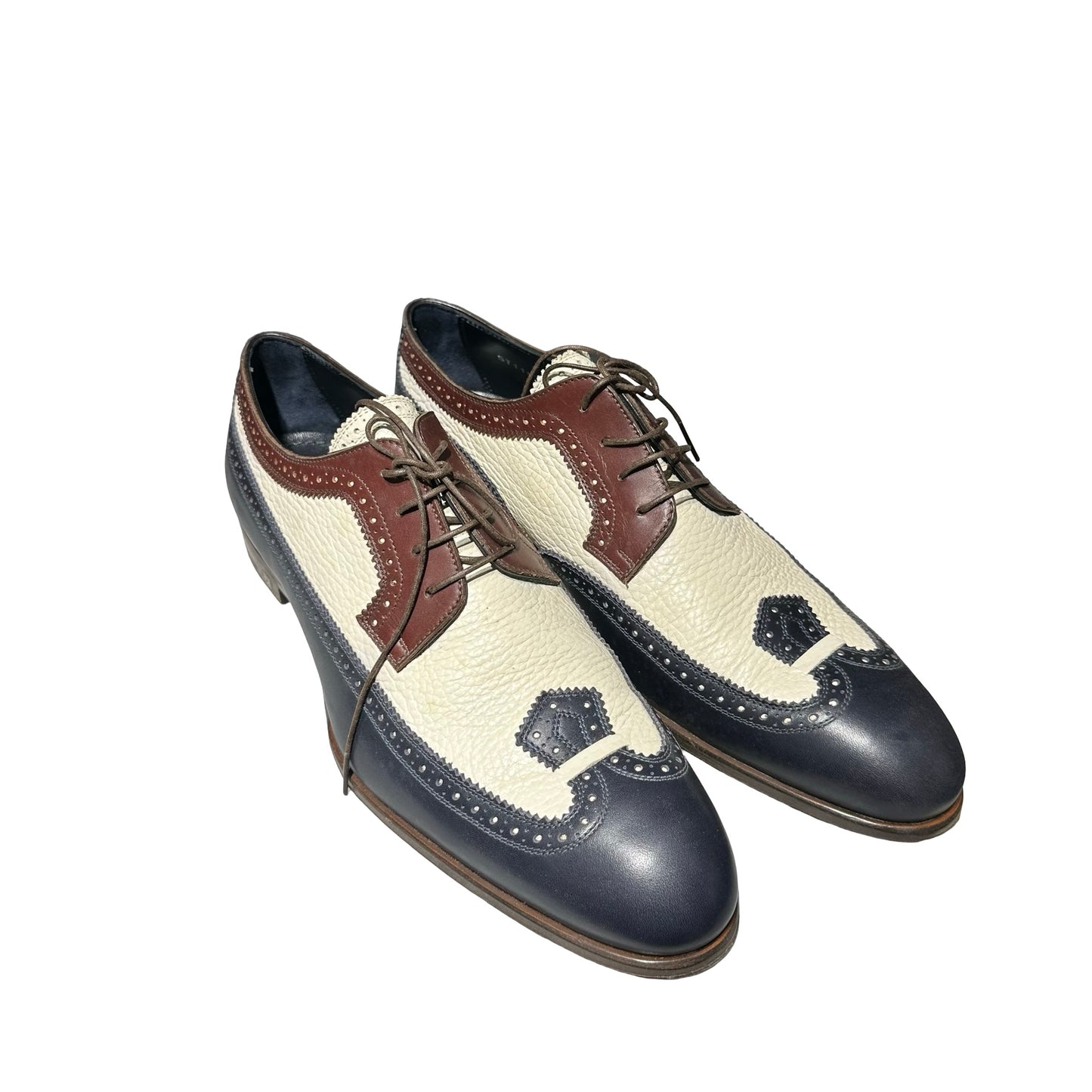 Used LOUIS VUITTON Shoes Shoes Navy Blue White Brown