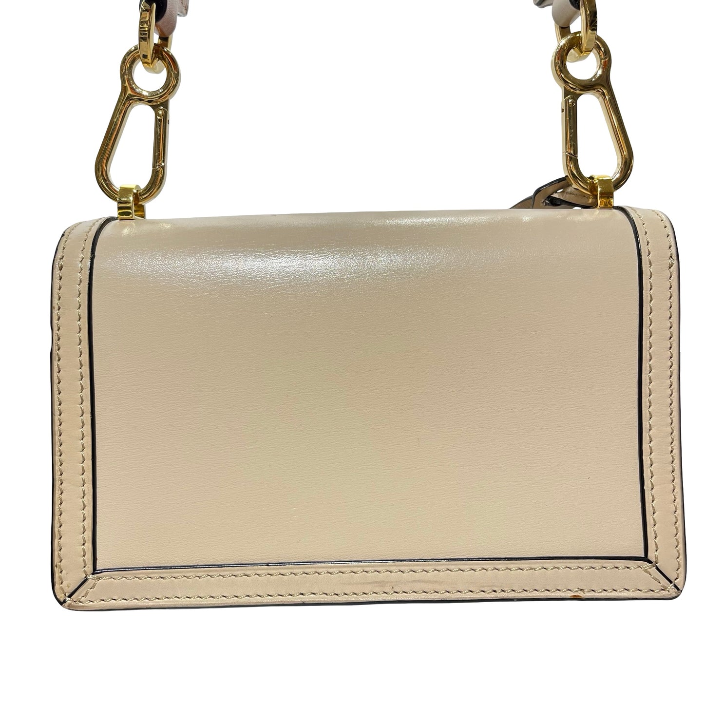 Used LOEWE Barcelona mini Cross Body Bag Beige GHW