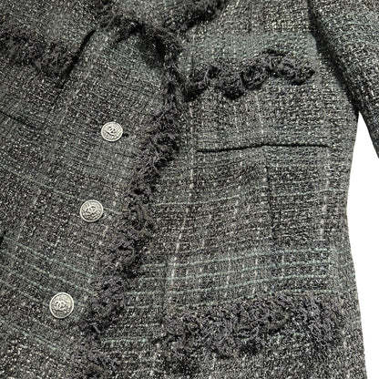 CHANEL BLACK TWEED JACKET [20002012]