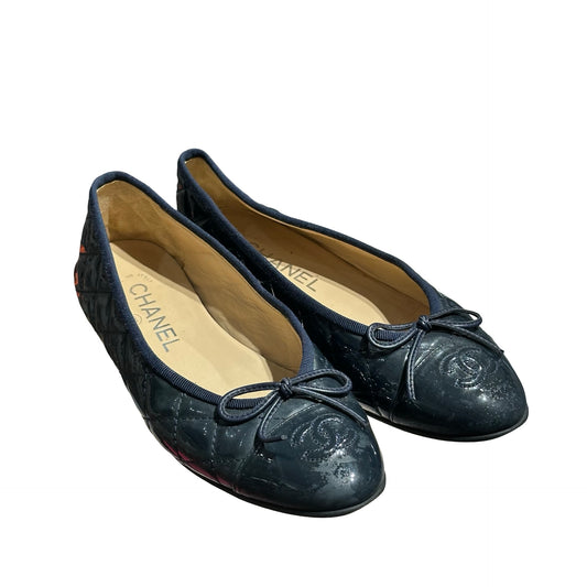 CHANEL NAVY SHOES [3001029]