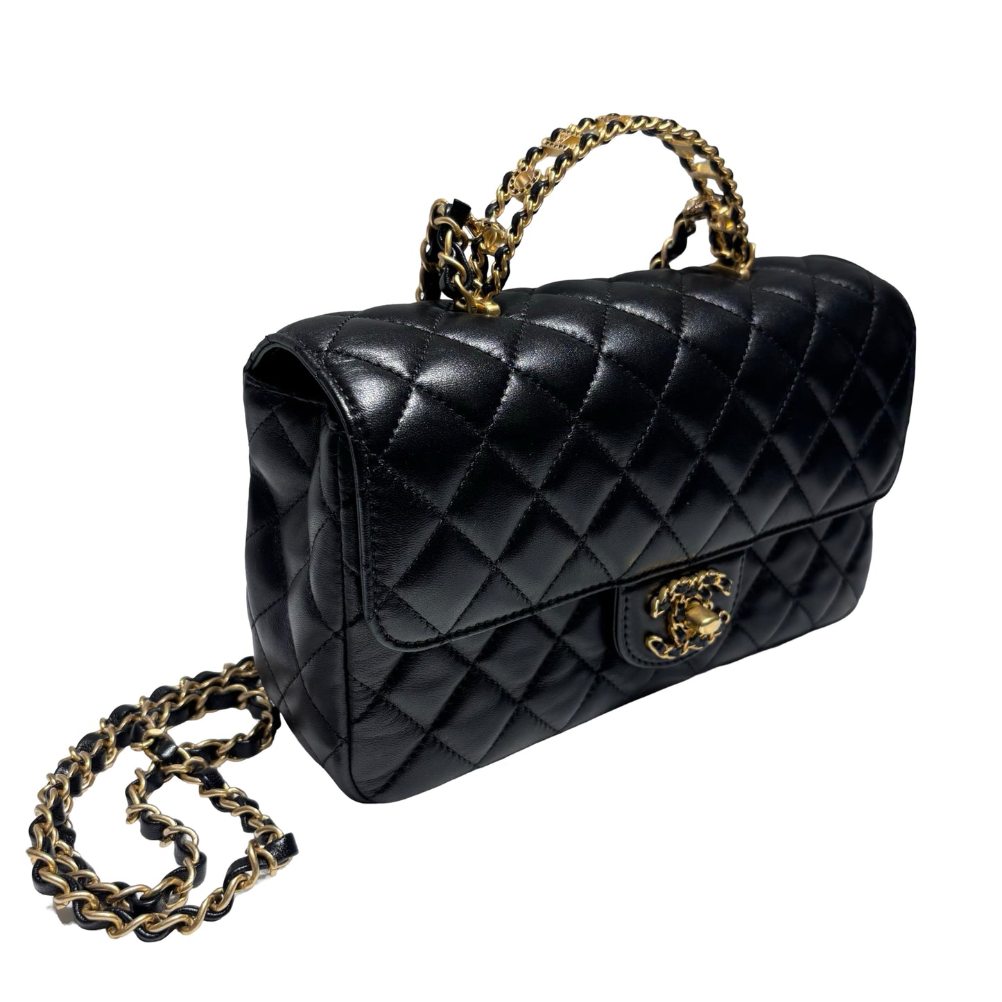 CHANEL TOP HANDLE SMALL FLAP BAG [3000356]