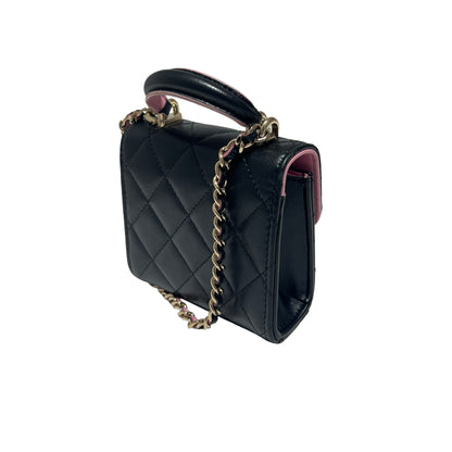 Matelasse Quilted Lambskin WOC Wallet on chain [101277]