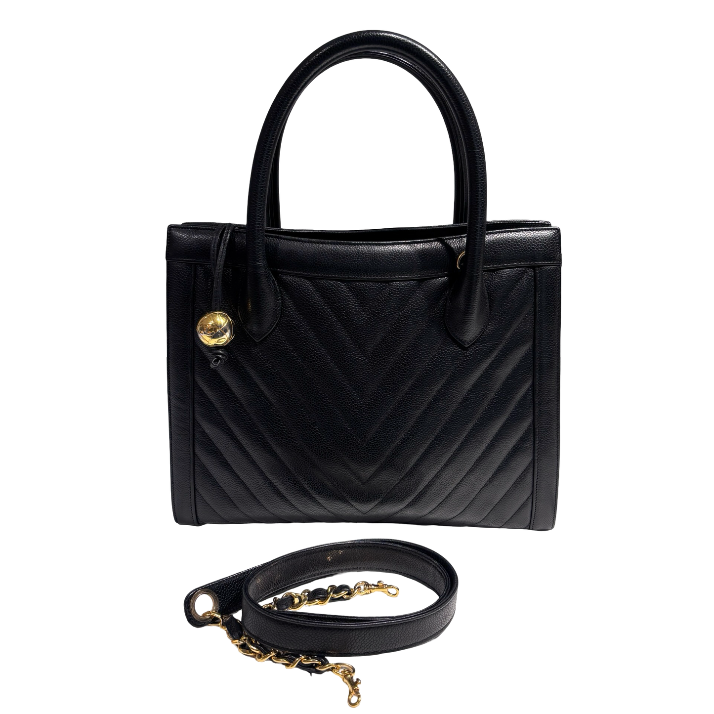 CHANEL GOLD BALL TWO WAYS SHOULDER BAG [3000220]