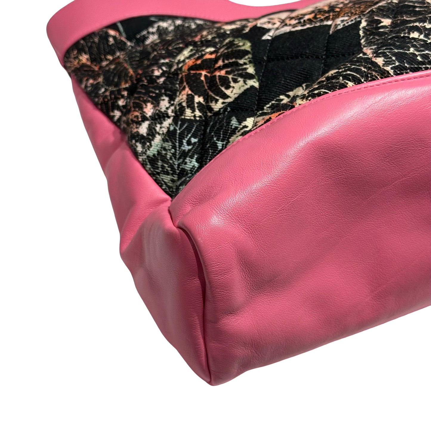 CHANEL 31 BAG LARGE FLORAL PINK NYLON GHW [3000154]
