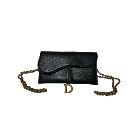 Calfskin SADDLE BAG  Chain Shoulder Bag [101393]