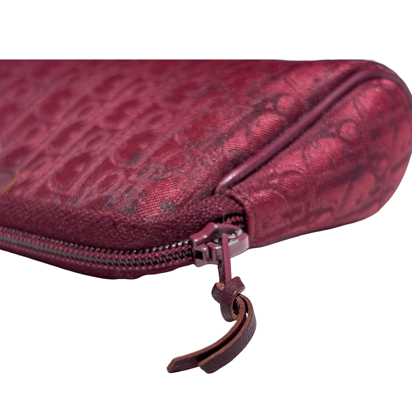 DIOR OBLIQUE VINTAGE CLUTCH RED HANDBAG [3000516]