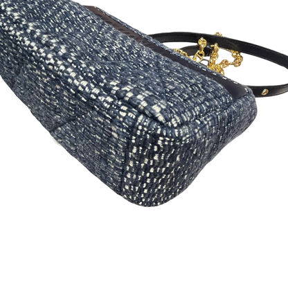 DIOR CARO SMAILL TWEED DARK BLUE [3000613]