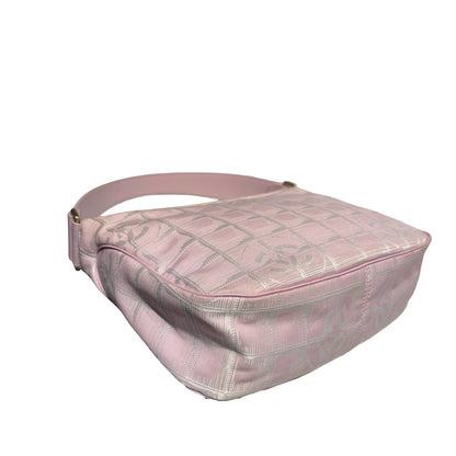 CHANEL PINK GHW TRAVEL LINE SHOULDER BAG [3000258]