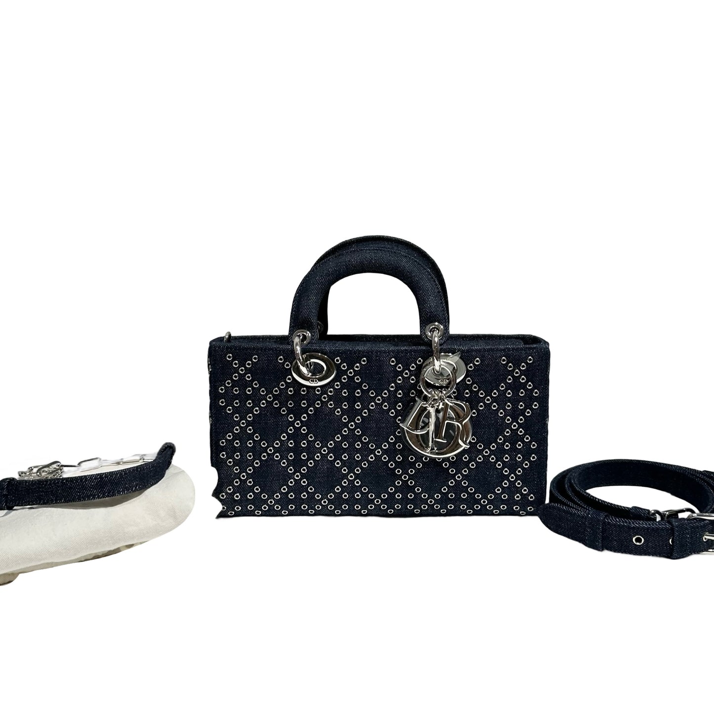 DIOR D-JOY MEDIUM 26 DENIM PHW [3000159]