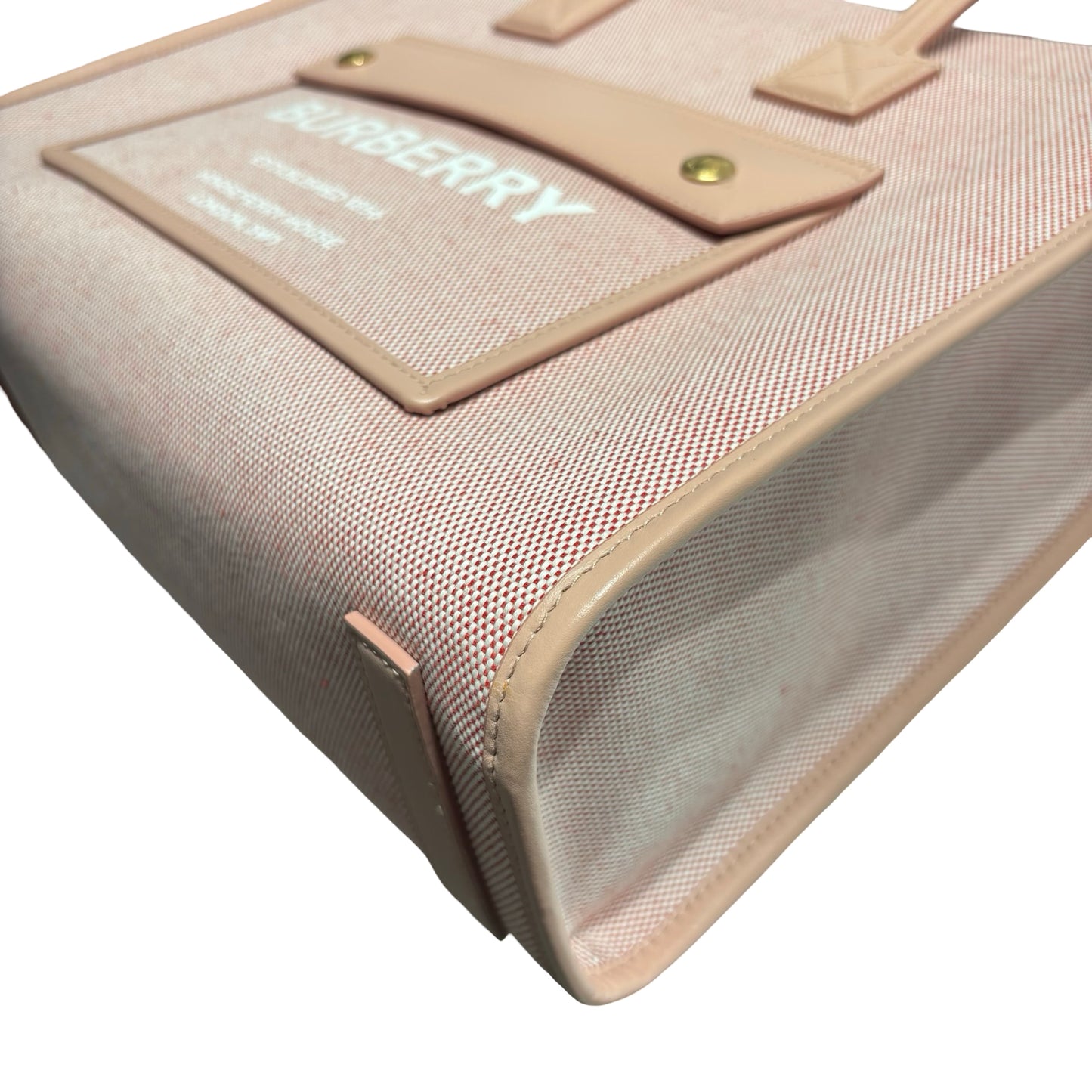 BURBERRY DUSTY PINK GHW SMALL FREYA TOTE BAG [3000259]