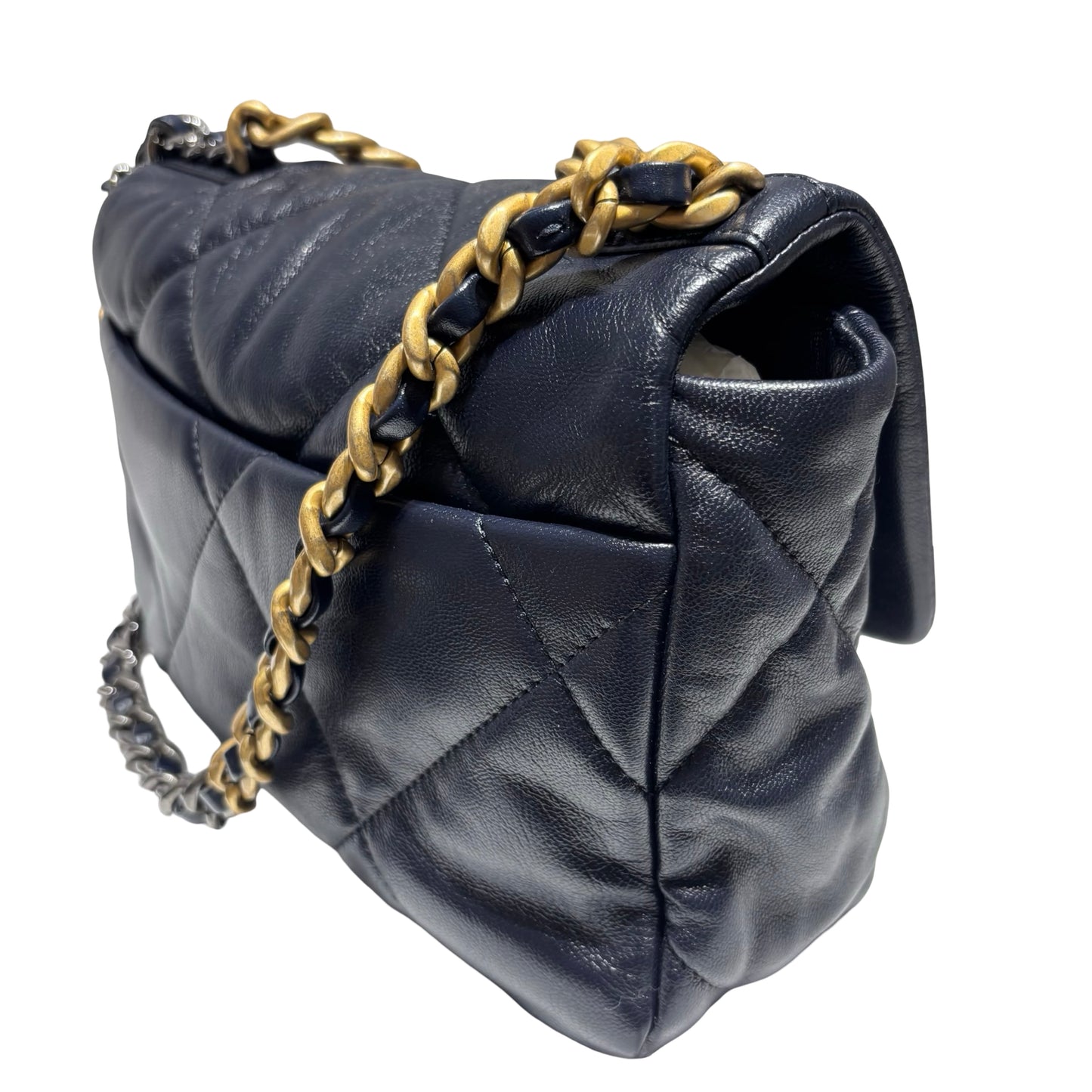 CHANEL 19 HANDBAG SMALL NAVY [3000360]