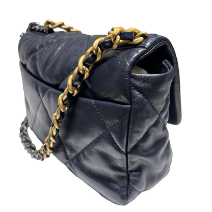 CHANEL 19 HANDBAG SMALL NAVY [3000360]