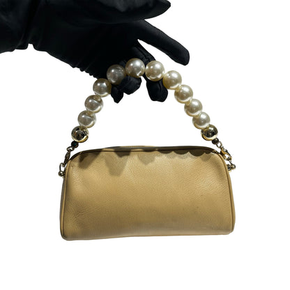 CHANEL CLUTCH BEIGE CALFSKIN GHW [3000697]