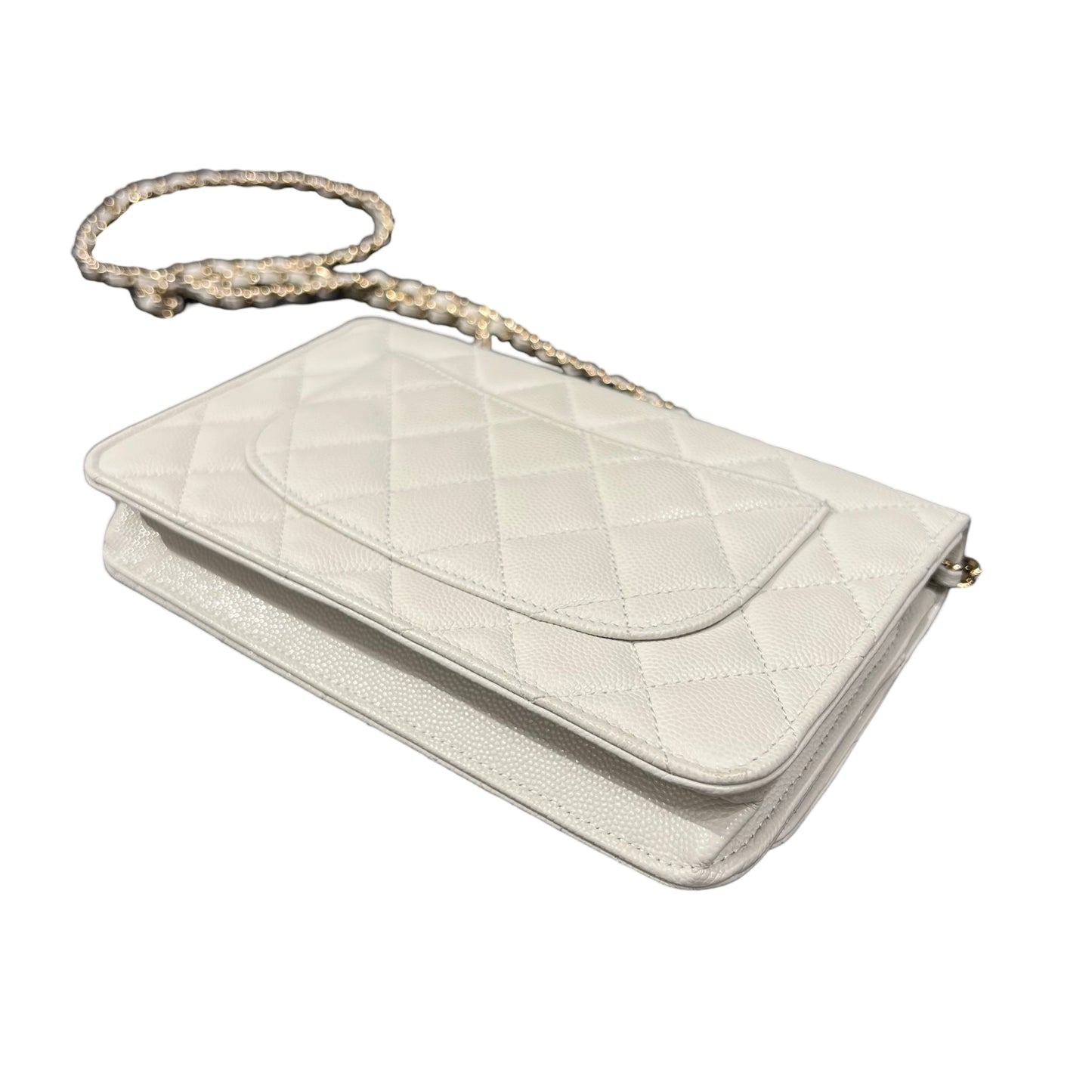 Matelasse Quilted Caviar skin  Wallet on chain [101404]