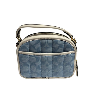 COACH BLUE CANVAS SHOULDER BAG [3000666]