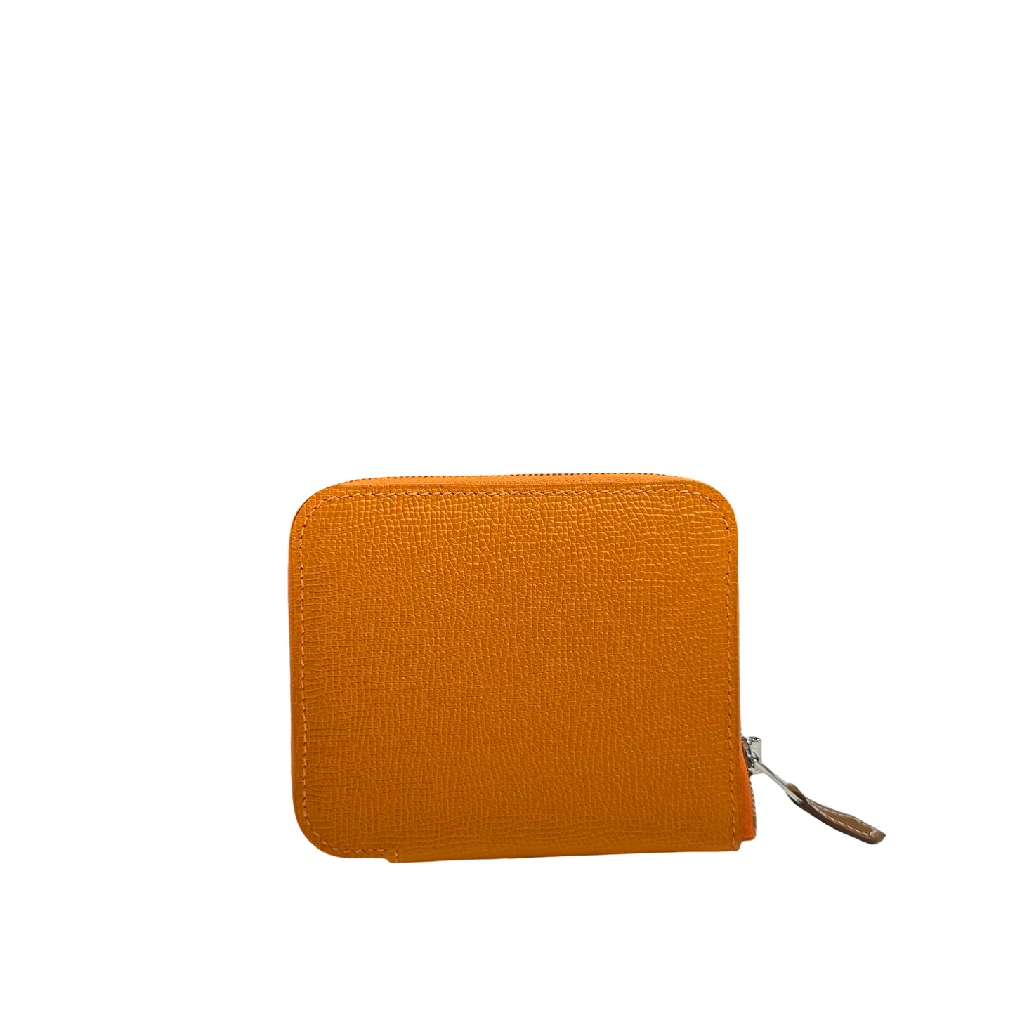 HERMES SILK'IN COMPACT WALLET ORANGE PHW [20004218]