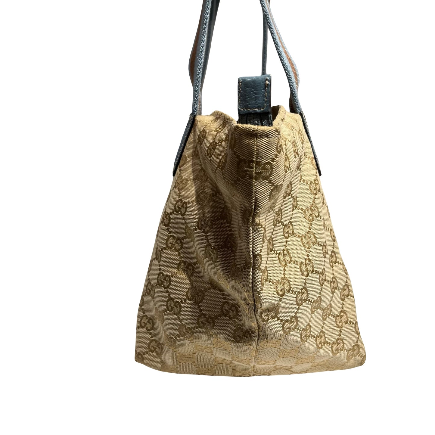 GUCCI BROWN CANVAS HAND BAG [3000652]