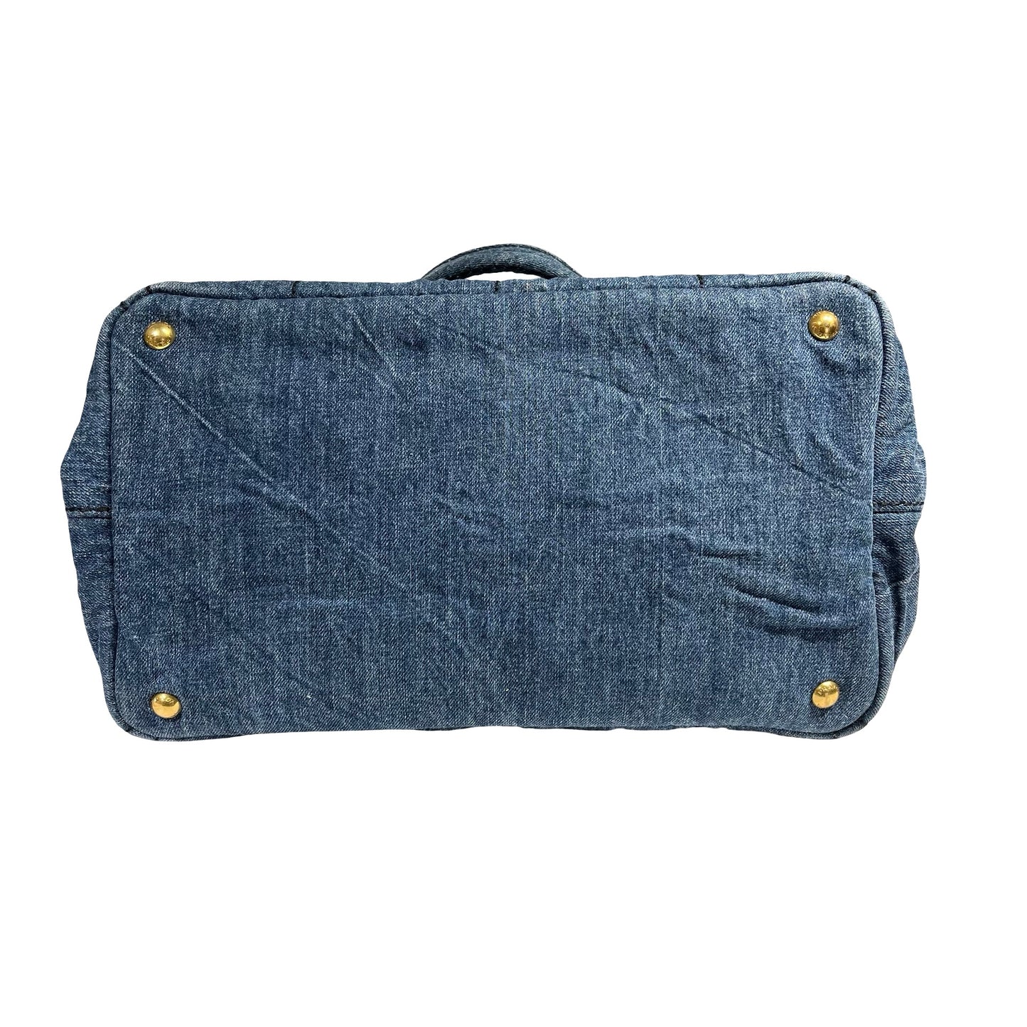 PRADA CANAPA HANDBAG DENIM GHW [3001064]