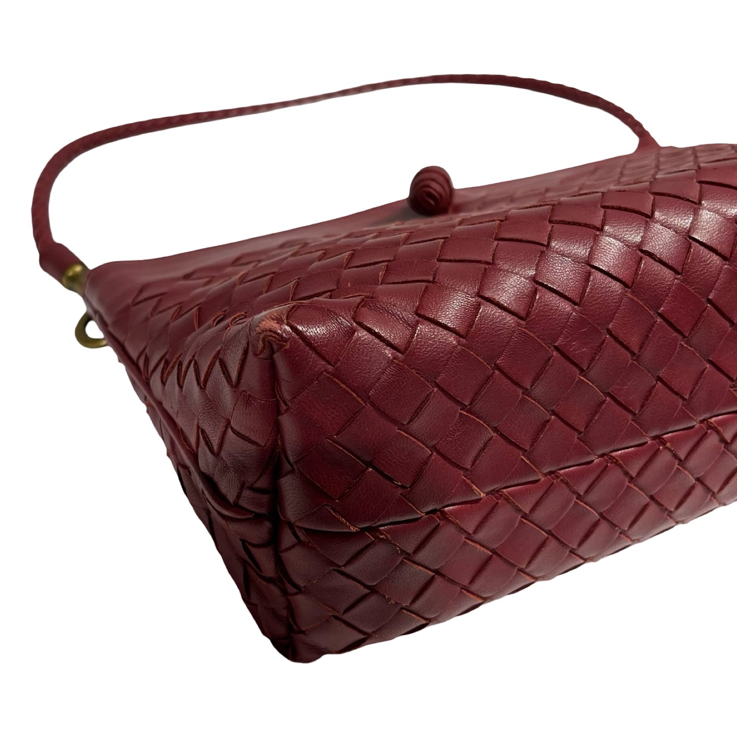 BOTTEGA VENETA RED LEATHER SHOULDER POUCH [3000655]