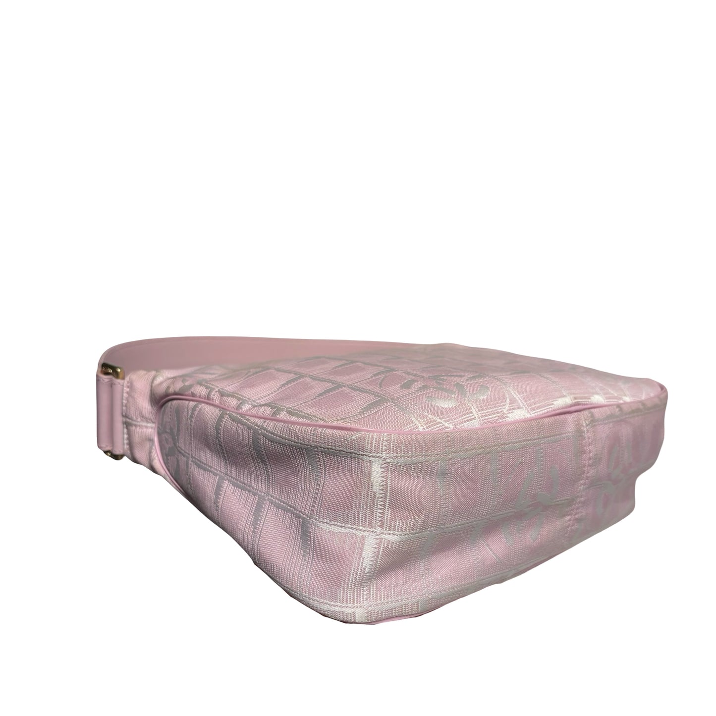 CHANEL PINK GHW TRAVEL LINE SHOULDER BAG [3000258]