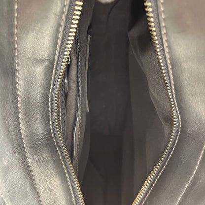 GUCCI BLACK CANVAS SHOULDER POUCH [3000653]