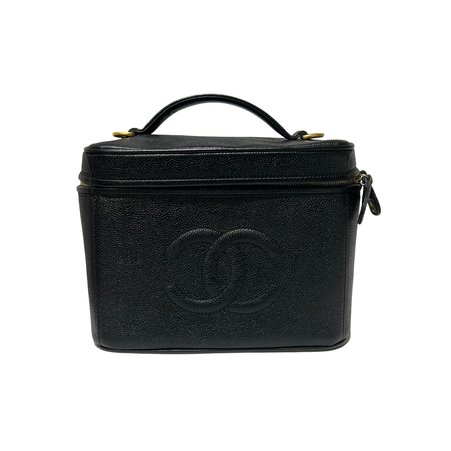 Calfskin Vanity Case Two Way Shoulder Bag [101221]