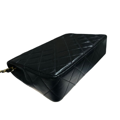 CHANEL VINTAGE DIANA BLACK LAMBSKIN GHW FLAP BAG [20004230]